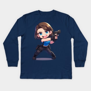 jill valentine Kids Long Sleeve T-Shirt